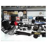 VTG NIKON CAMERA, AND TONS OF ACCESSORIES