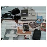 TEXAS INSTRUMENT PRINTER, CALCULATOR, BOOKS, ETC