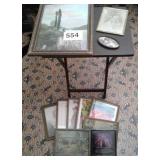 FOLDING TV TABLE, PICTURE FRAMES