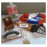 BOTTLE OPENER, RUBBER FLOAT, EXTENSION CORD HAS