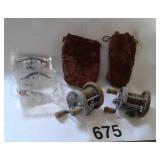 OLD FISHING REELS:FISHING LURES