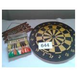 DART BOARD & DARTS