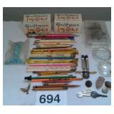 ADVERTISING PENCILS, PARAFFIN GULFWAX, KEYS, ETC