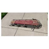 Hiawatha De Luxe 1940 childs sled w/war planes