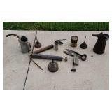 Oil cans and tools
