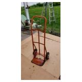 Two wheel hand dolly.