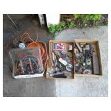LIGHT, EXTENSION CORD, BUNGEE CORDS, MISC ITEMS