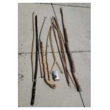 Hand made walking sticks