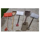 Garden tools snow shovels