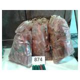 3 BAGS OF EMPTY SHOTGUN SHELLS