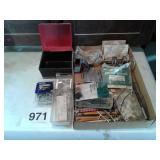 FLAT OF MISC ITEMS - SCREWS, TAILGATE BOLTS AND