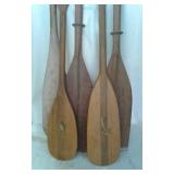 5 BOAT OARS, 1 MATCHING SET