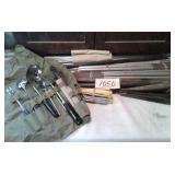 TENT STAKES, POLES AND CAMPING COOKING SUPPLIES