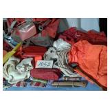 ALP DESIGNS BACK PACK, ORANGE VEST, RED WIND