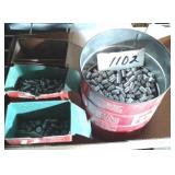 COFFEE CAN AND BOXES OF WAD CUTTER BULLETS