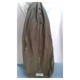 ARMY GREEN ZIPPERED BAG...38"