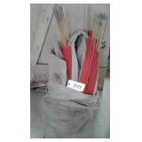 CANVAS TENT, UMBRELLA ..UN-KNOWN SIZE & CONDITION