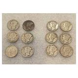 12 MERCURY DIMES