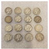 16 MERCURY DIMES
