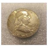 1961 FRANKLIN SILVER HALF DOLLAR
