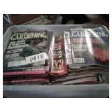 TOTE FULL OF ORGANIC GARDENING MAGAZINES