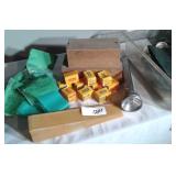 HOMEMADE WOODEN BOXES, KODAK FILM, RAIN GAUGE,