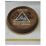 Enjoy Blatz Plastic Beer Sign