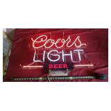 Coors Light Beer Advertising Lighted Neon Sign