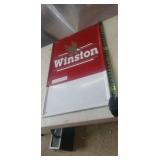 Winston Cigarette Advertising Metal Sign