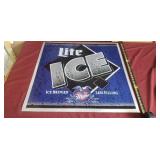 Miller Lite Ice Beer Advertising Metal Sign