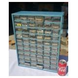 Large Parts Cabinet Full