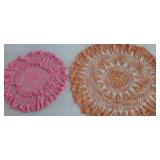 28" Orange Doilies, 19" Pink Doilies