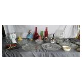 Glass Serving Platters, Vases & More