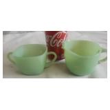 Fireking Jadite Creamer & Sugar