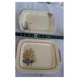 Floral design Plates including Homer Laughlin