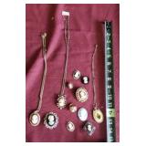 Cameo Necklaces, Pins & More