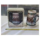 1993 Holiday Budweiser Stein