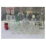 Gallon Glass Jars, Decanters, & Ball Quilted