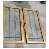 Soldered Beveled Glass Doors