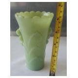 Vintage Fire King Jadeite Glass Vase