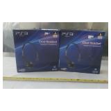 2 PS3 Chat Headsets