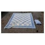 Quilt has holes &light stains with Sheet Set