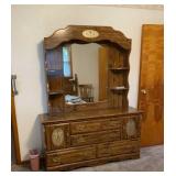 Dresser with mirror