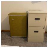 Filing cabinet and hamper