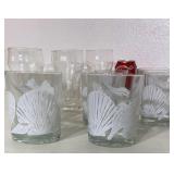 Coca-cola glasses and shell glasses