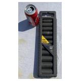 11 piece Stanley deep impact socket set