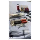 Air compressor attachments, zip ties