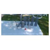 Chicken wire and flower garden edging