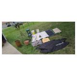 Tiki torches wood nail keg frost guard for