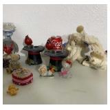 Figurines and candles